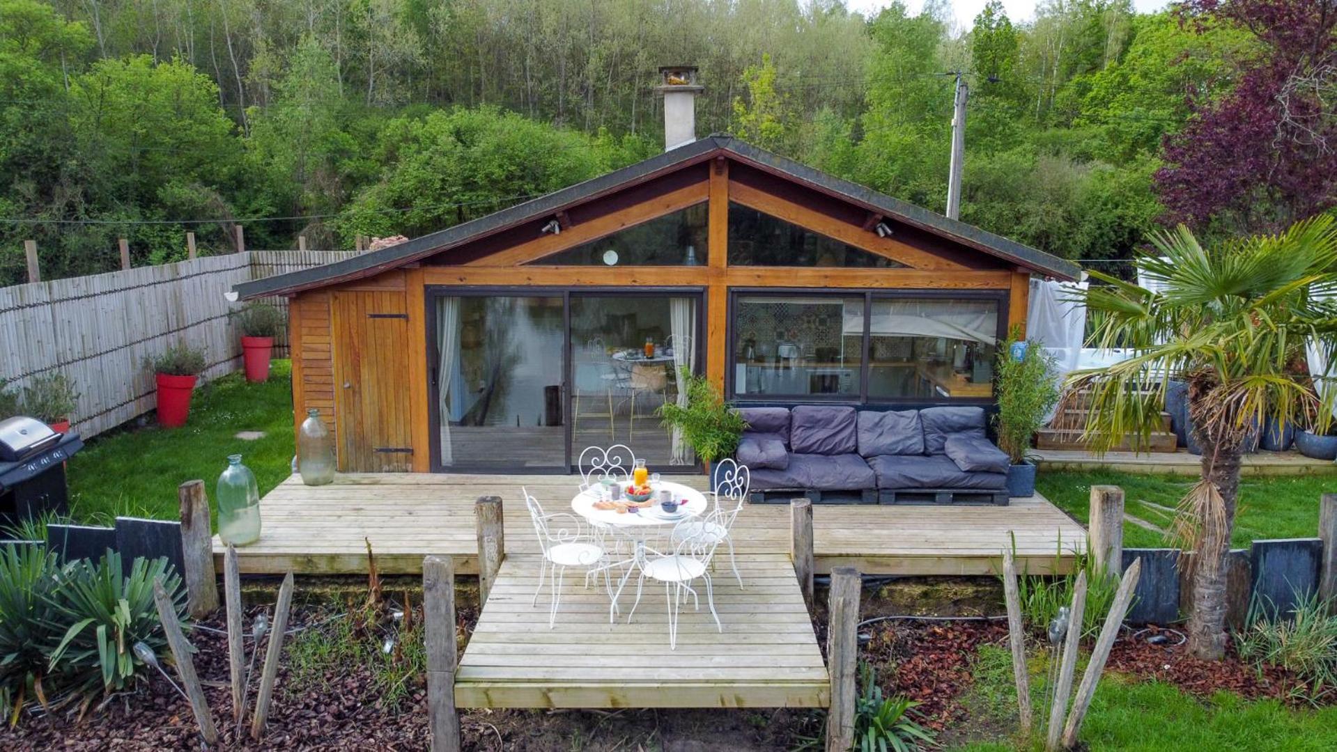 Kaebane 85, Lodge Avec Spa Au Bord De L'Eau Prouilly Екстер'єр фото
